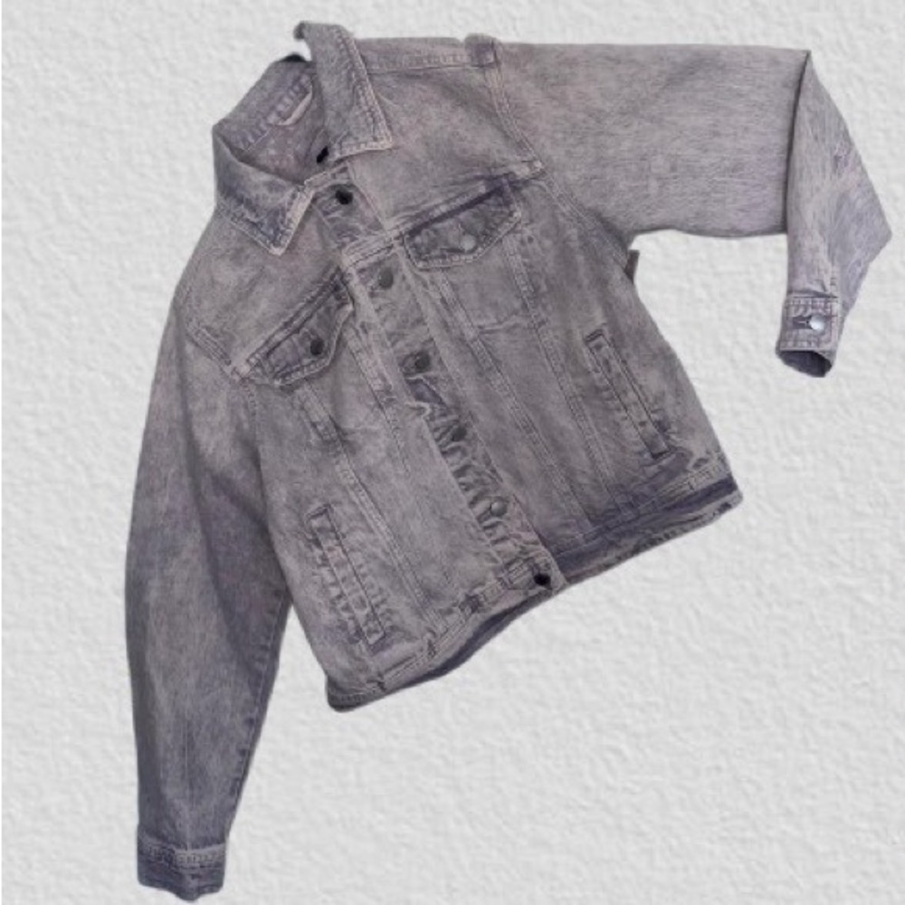 Jean jacket, purple, size M